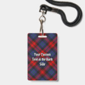 Badge Tartan du clan MacLachlan (Arrière avec lanière)