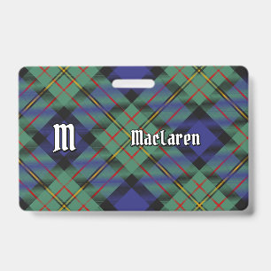 Badge Tartan du clan MacLaren