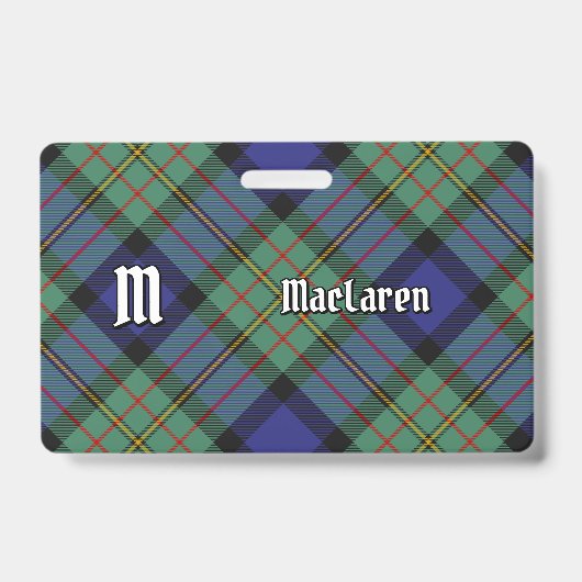 Badge Tartan du clan MacLaren (Avant)