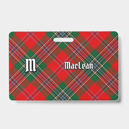 Badge Tartan du clan MacLean (Avant)