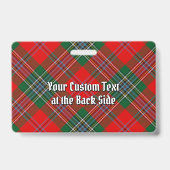 Badge Tartan du clan MacLean (Arrière)