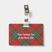 Badge Tartan du clan MacLean (Arrière avec clip)