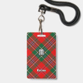 Badge Tartan du Clan MacLean (Avant avec lanière)