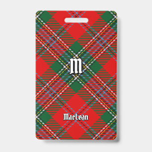 Badge Tartan du Clan MacLean