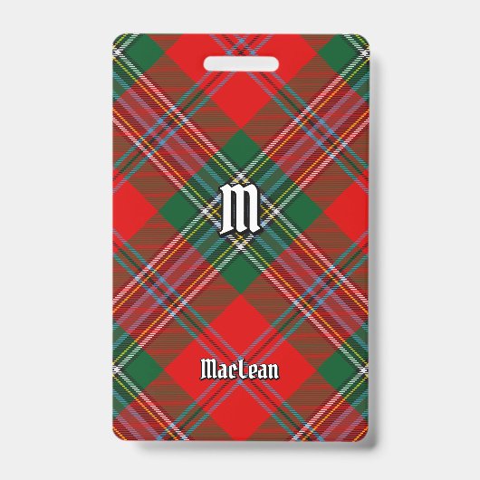 Badge Tartan du Clan MacLean (Avant)