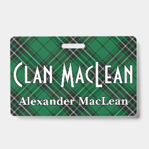 Badge Tartan du clan MacLean Snappy