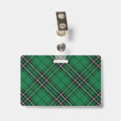 Badge Tartan du clan MacLean Snappy (Arrière avec clip)