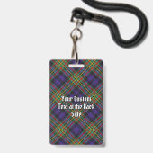 Badge Tartan du clan MacLellan (Arrière avec lanière)