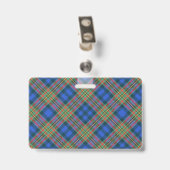 Badge Tartan du Clan MacLellan Snappy (Arrière avec clip)