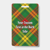Badge Tartan du clan MacMillan (Arrière)