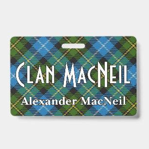 Badge Tartan du clan MacNeil Snappy
