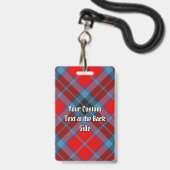 Badge Tartan du clan MacTavish (Arrière avec lanière)
