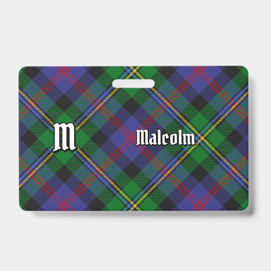 Badge Tartan du clan Malcolm (Avant)