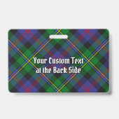 Badge Tartan du clan Malcolm (Arrière)