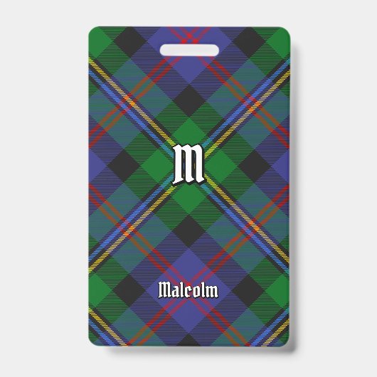 Badge Tartan du clan Malcolm (Avant)
