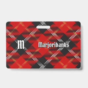 Badge Tartan du clan Marjoribanks