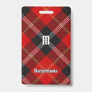 Badge Tartan du clan Marjoribanks