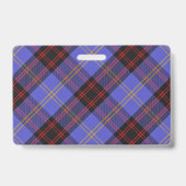 Badge Tartan du clan Rutherford Snappy (Arrière)