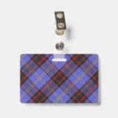 Badge Tartan du clan Rutherford Snappy (Arrière avec clip)