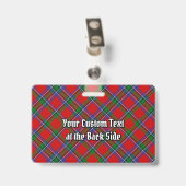 Badge Tartan du Clan Sinclair (Arrière avec clip)