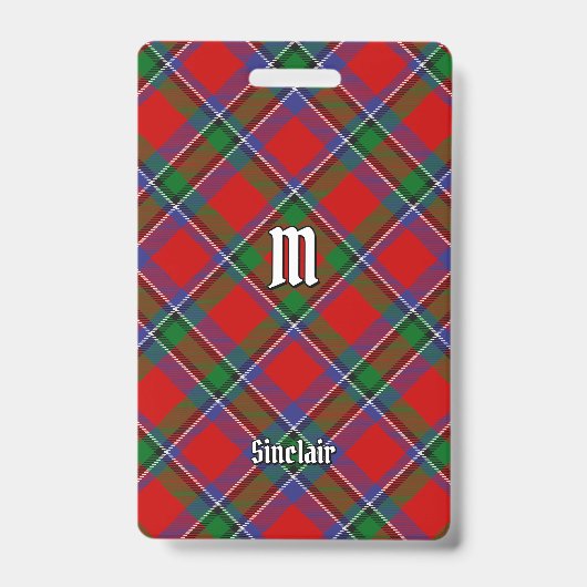 Badge Tartan du clan Sinclair (Avant)