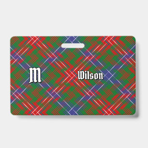 Badge Tartan moderne du clan Wilson