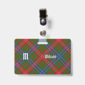 Badge Tartan moderne du clan Wilson (Avant avec clip)