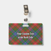 Badge Tartan moderne du clan Wilson (Arrière avec clip)