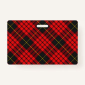 Badge Tartan vif de MacQueen de clan (Dos)