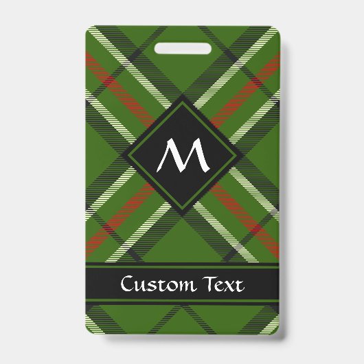 Badge Tarte verte, noire, rouge et blanche (Face)