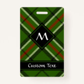 Badge Tarte verte, noire, rouge et blanche (Devant)