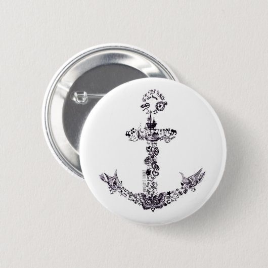Badge tatoeage One Direction Ronde Button 5,7 Cm (Voorkant /achterkant)