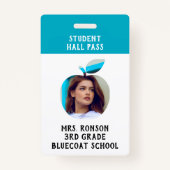 Badge Teacher Photo Apple School ou pass étudiant (Dos)