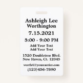 Badge Team Sweet 16 - Voir Retour (Dos)