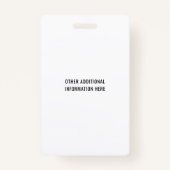 Badge Technicien d'anesthésie personnalisée Technique d' (Dos)