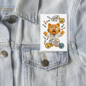 Badge Technicien de Labo Clinique Chat Exécutant Tant de (Insitu)