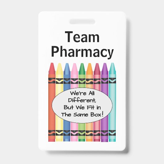 Badge Technicien en pharmacie personnalisé (Avant)