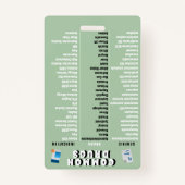 Badge Technicien en pharmacie - Top 50 des médicaments e (Dos)