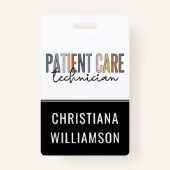 Badge Technicien en soins aux patients sur mesure Cadeau (Devant)