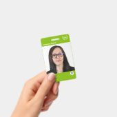 Badge Technologie informatique verte moderne impression  (Manuel / portable)