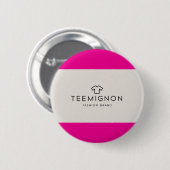 Badge TeeMignon – Trop cute pour être vrai ! (Devant & derrière)