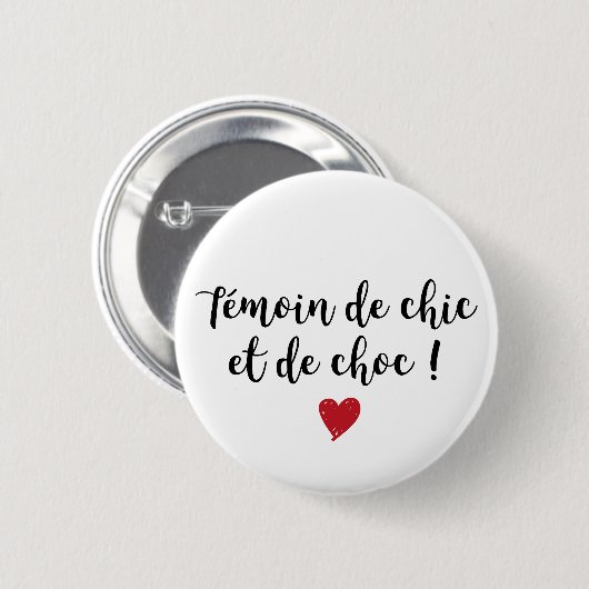 Badge - Témoin de choc (Devant & derrière)