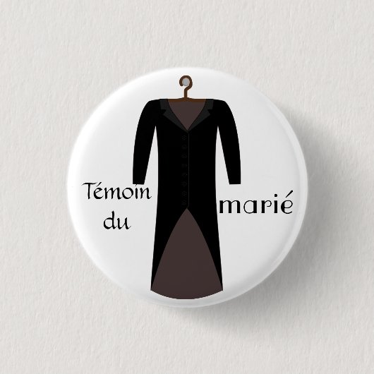 Badge témoin du marié (Devant)