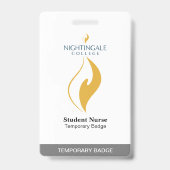 Badge temporaire (Arrière)