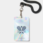 Badge Tennis Club Hologramme All Access Pass Custom (Front with Lanyard)