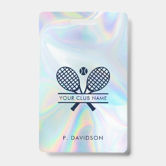 Badge Tennis Club Hologramme All Access Pass Custom (Front)