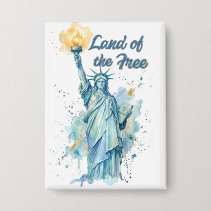 Badge "Terre de la Liberté - Statue de la Liberté à l'aq