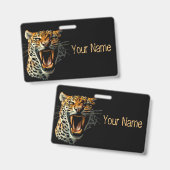 Badge Tête d'attaque du léopard (Avant & arrière)