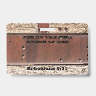 Badge Texte biblique Ephésiens 6 Revêtez-vous de l'Armur