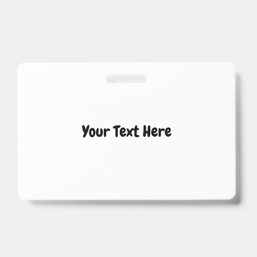 Badge Texte personnalisé (Avant)